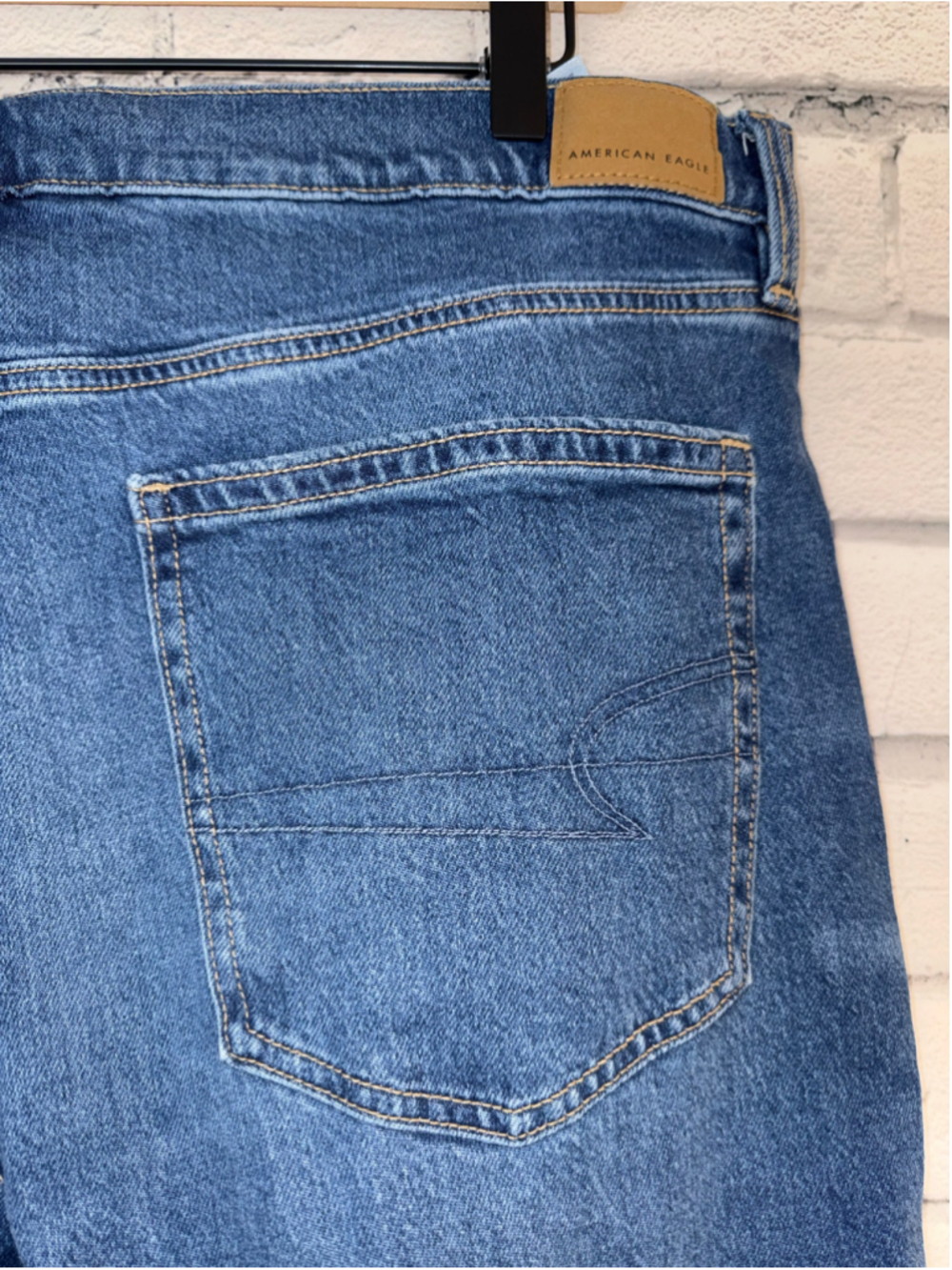 Women’s American Eagle Super High Rise Ankle Straight Jeans size 16 90’s Y2K NWT - Picture 10 of 13